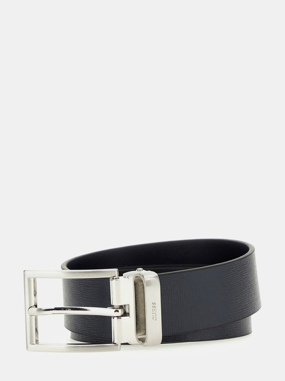 Guess Cintura Uomo classic monacchina vera pelle Blu Scuro 