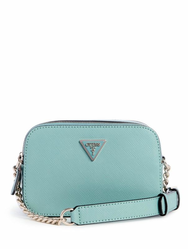 Guess Mini Tracolla noelle saffiano Teal