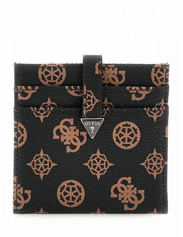 Guess Porta carte di credito laurel Logo Peony Mocha