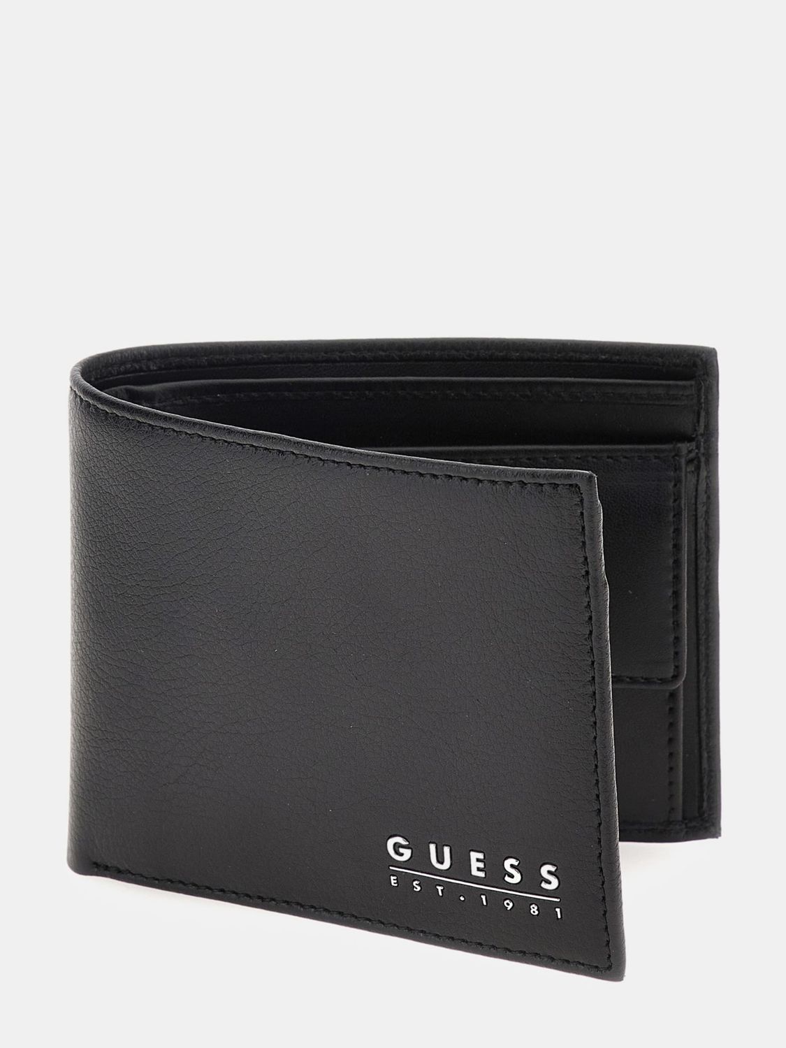 Guess Portafoglio fidenza vera pelle Nero