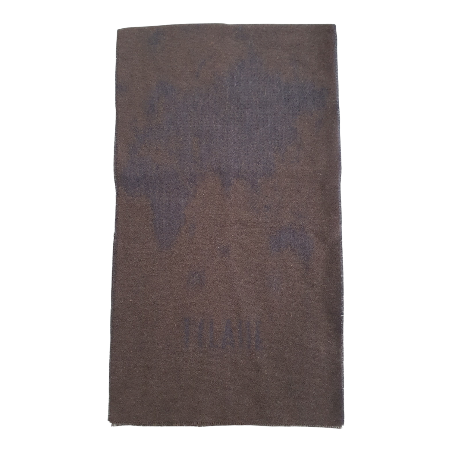 Alviero Martini 1A Classe Sciarpa Unisex Geo Pieno Trama 35x180 Marrone/Blu Cobalto