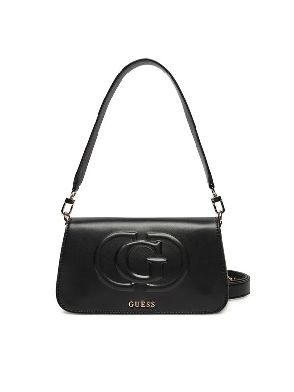Guess Mini borsa a spalla eco mietta Nera
