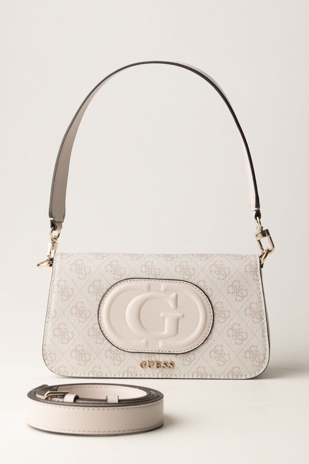 Guess Mini borsa a spalla eco mietta 4g Dove logo/Stone