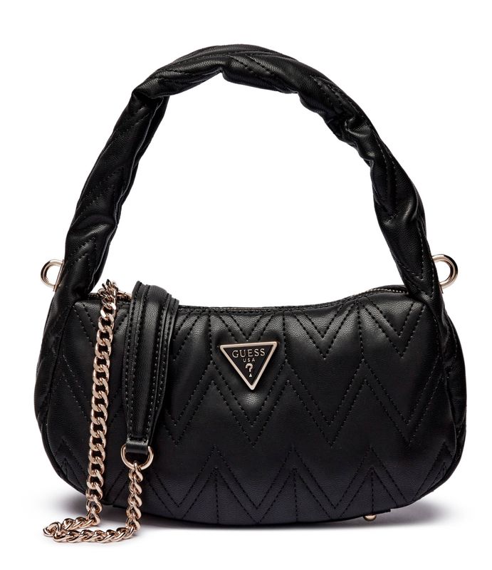 Guess Borsa a Mano/Tracolla Eda Trapuntata Piccola Nera