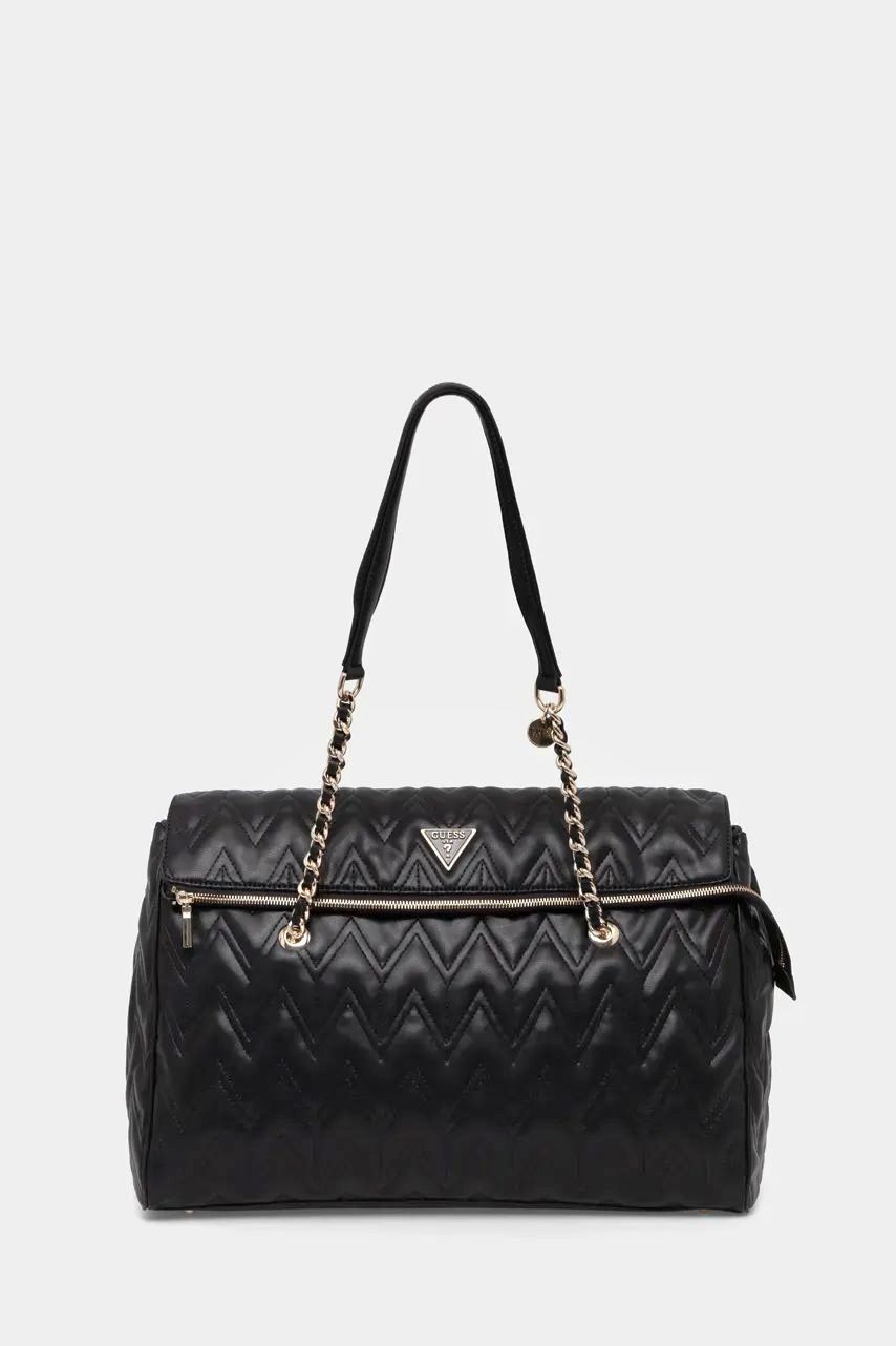 Guess Borsa 2 Manici Media Eda trapuntata Nera