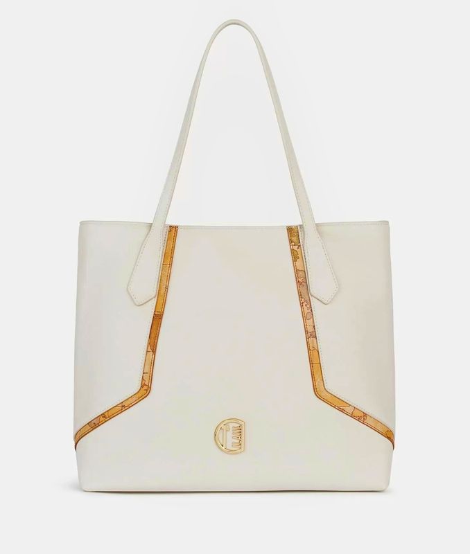 Alviero Martini 1A Classe Crystal River borsa shopping Avorio