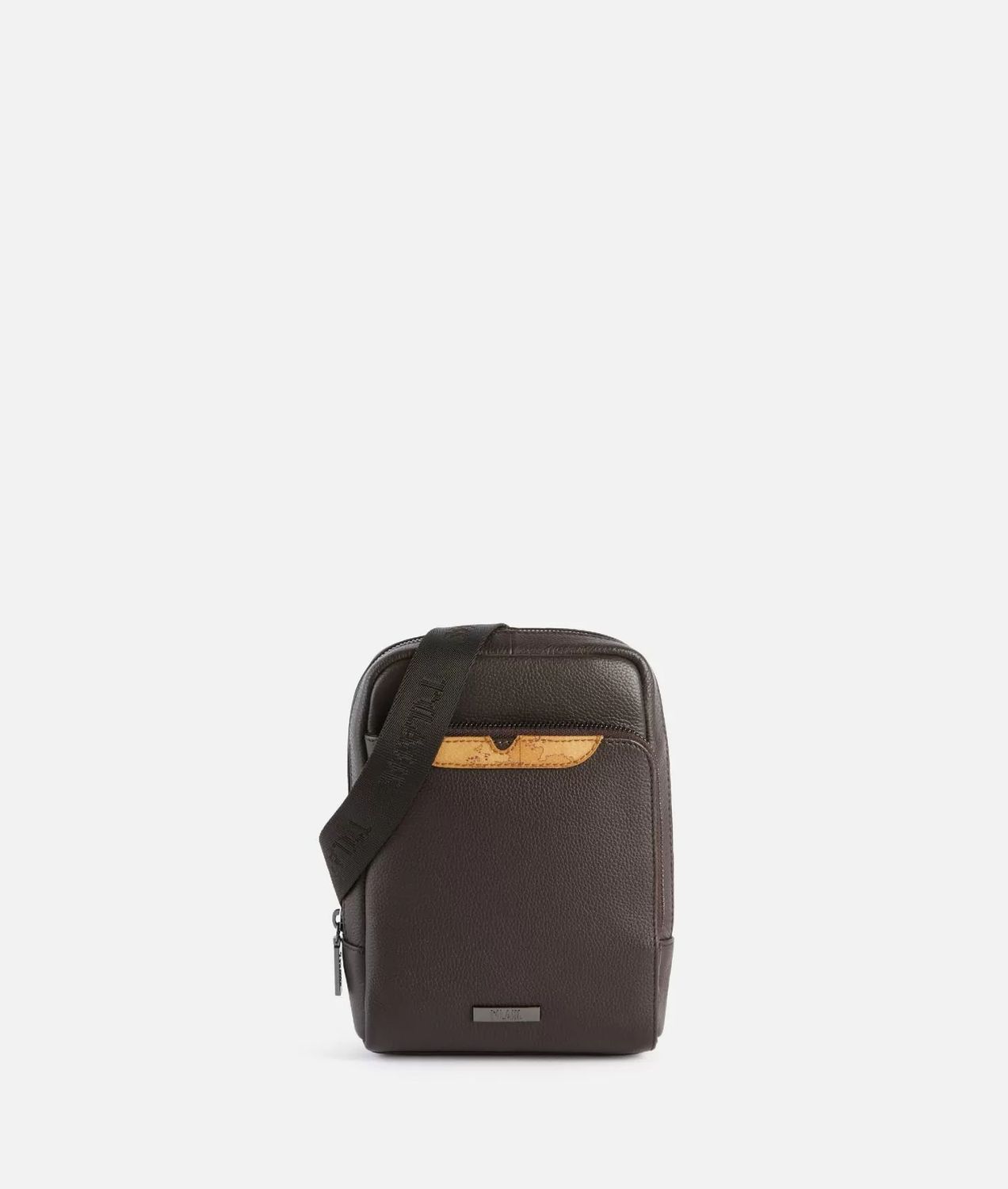 Alviero Martini 1A Classe Beta Leather bandoliera piccola Dark Brown
