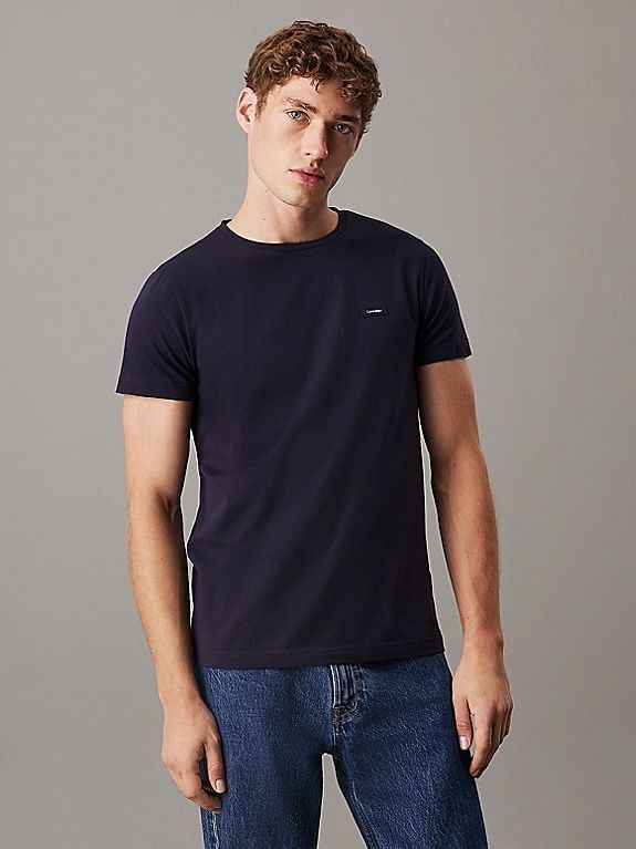 Calvin klein T-shirt Uomo Slim Fit Blu
