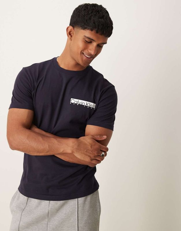 Calvin klein T-shirt Uomo con Stemma Logo Night Sky