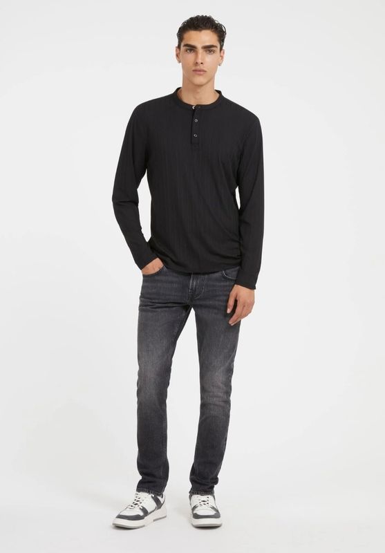 Guess Jeans Skinny Uomo Low Rise Grigio