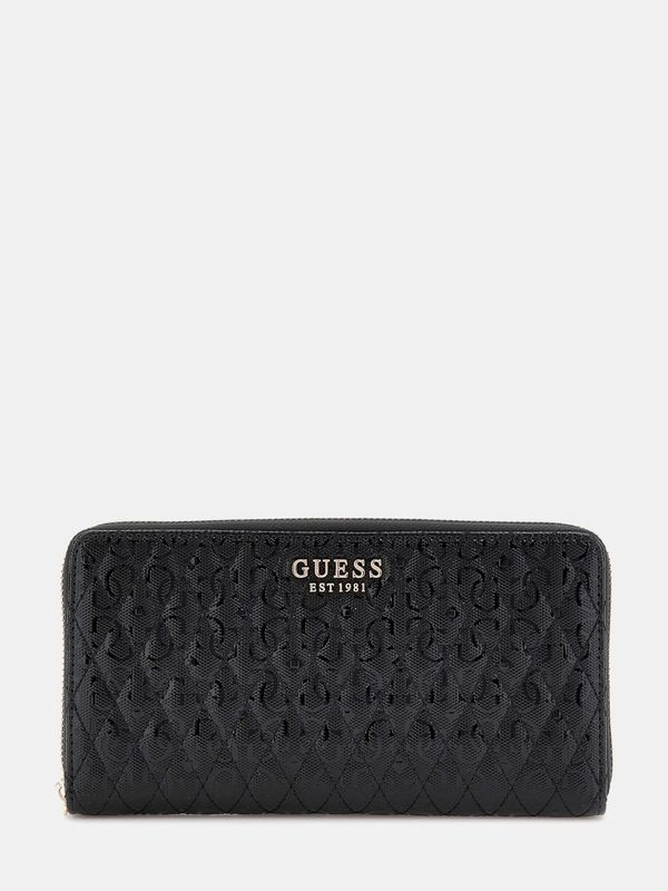 Guess Portafoglio Betula 4G Logo Vernice Nero