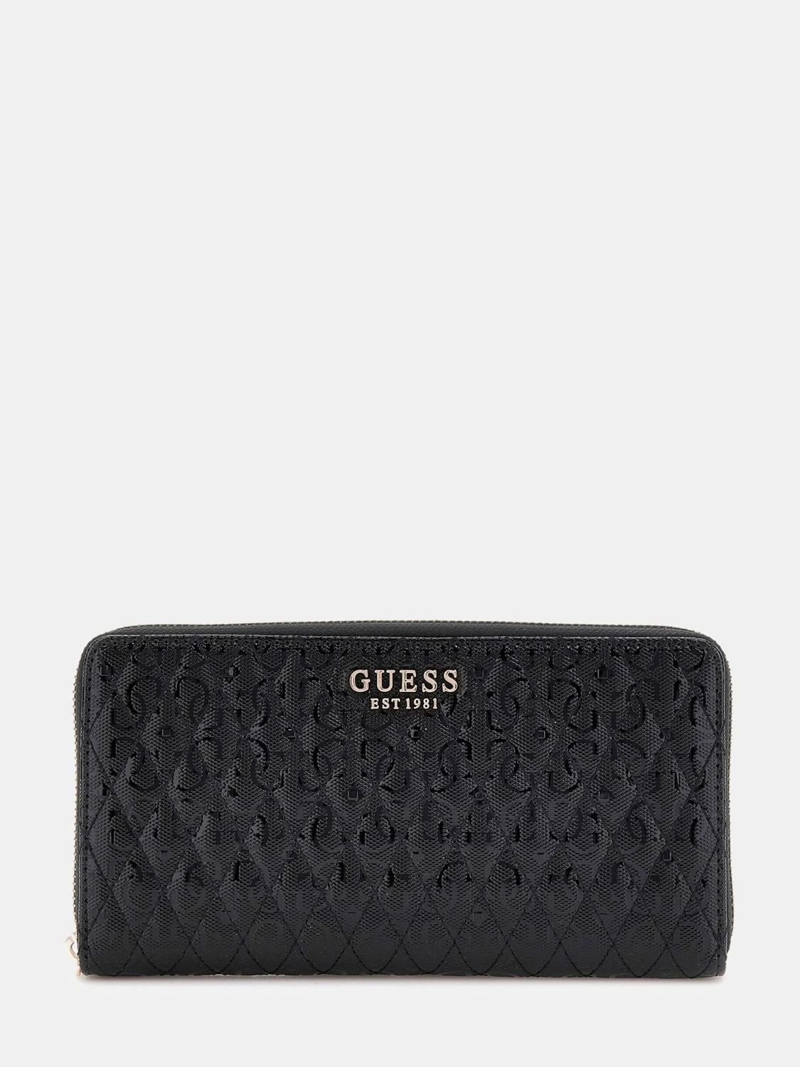 Guess Portafoglio Betula 4G Logo Vernice Nero