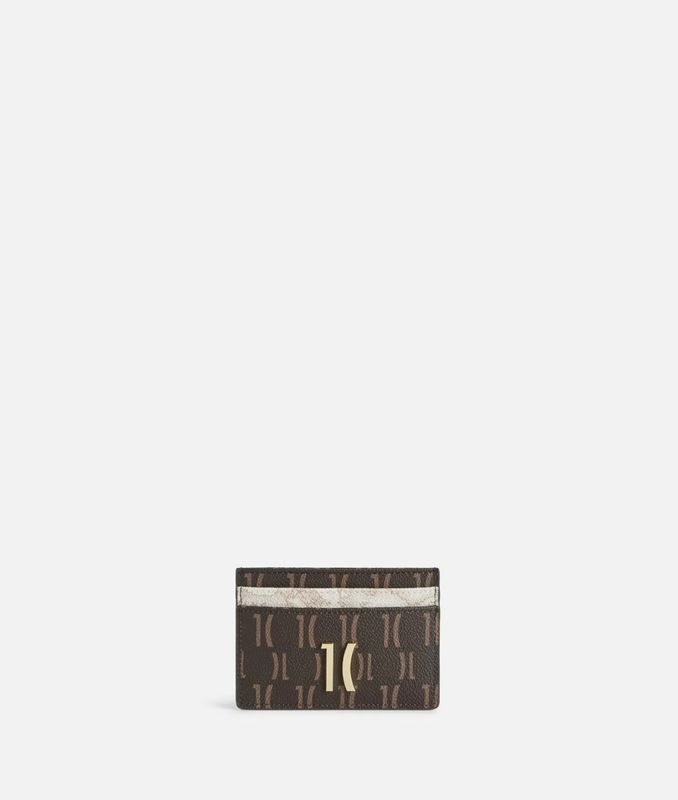 Alviero Martini 1A Classe High Monogram Geo portacarte Cioccolato