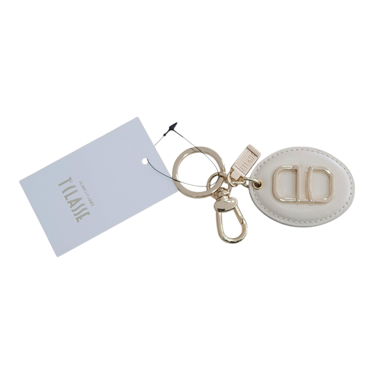 Alviero Martini 1A Classe Portachiavi Logo 1C Avorio/Geo Beige