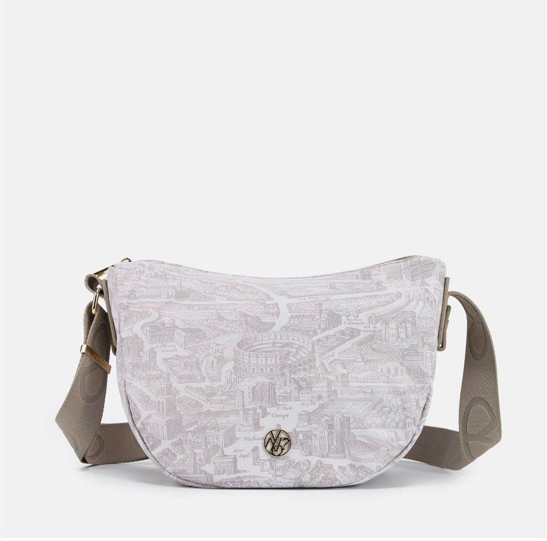 Y Not? Borsa Hobo Gum Small Soft Milk