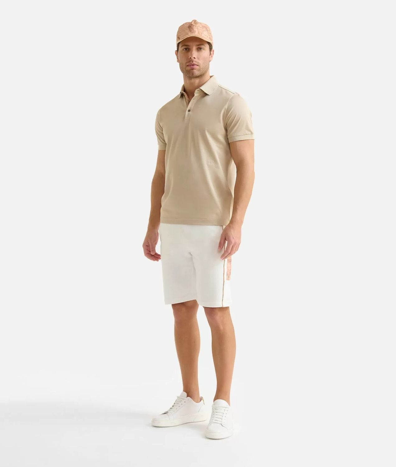 Alviero Martini 1A Classe Polo in cotone piquet Sabbia