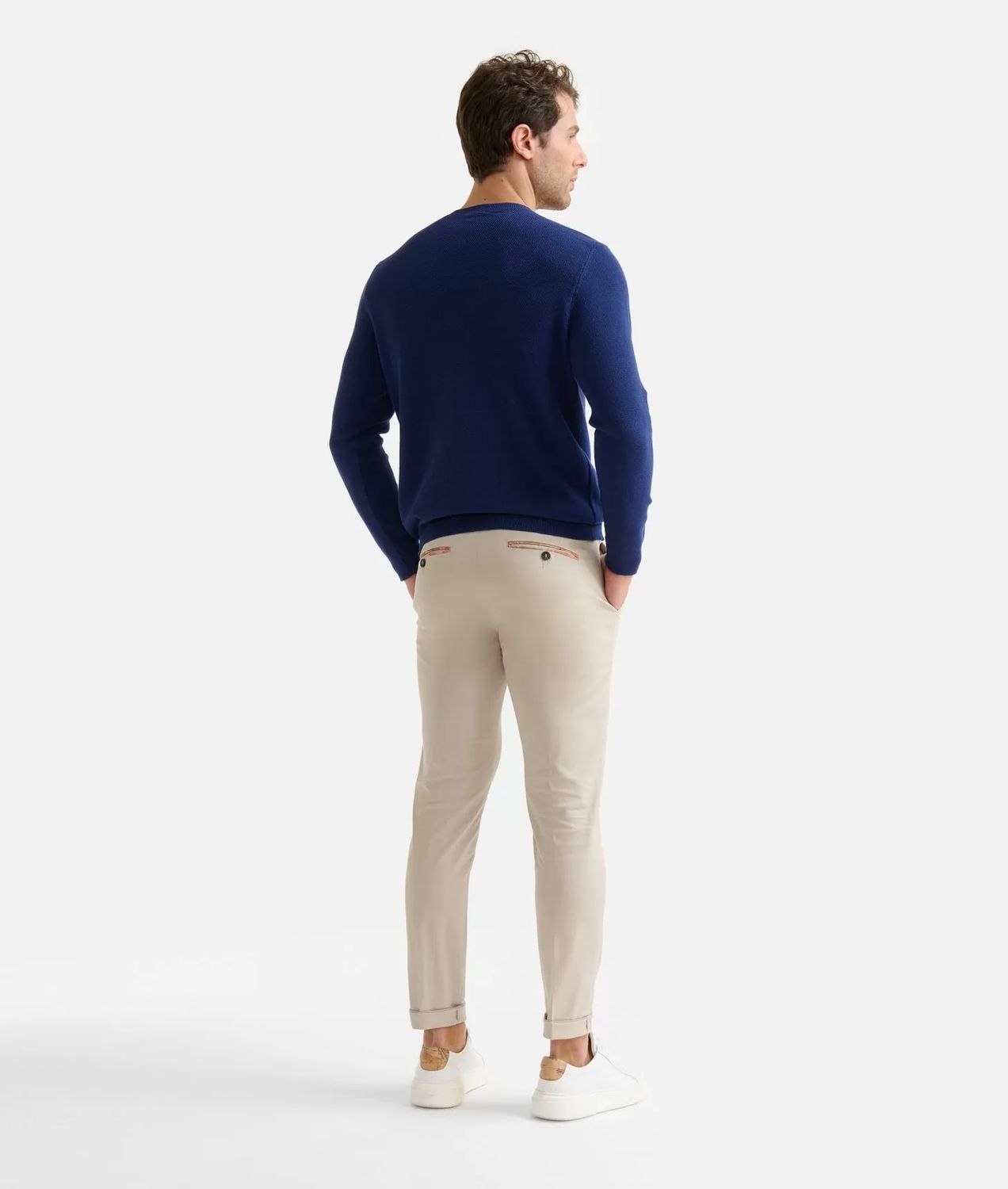 Alviero Martini 1A Classe Pantaloni super slim fondo 16 in cotone stretch 4 stagioni Corda