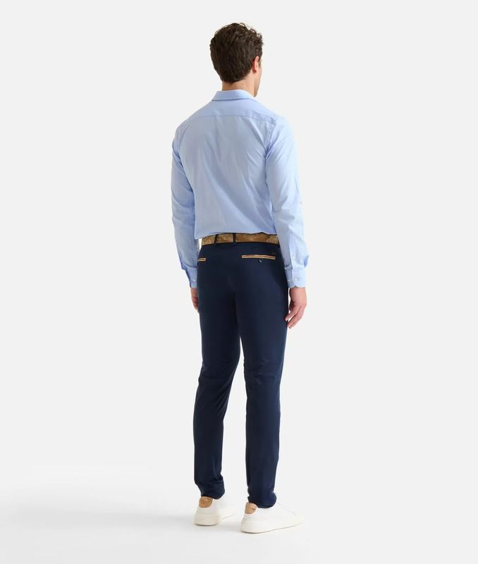 Alviero Martini 1A Classe Pantaloni super slim fondo 16 in cotone stretch 4 stagioni Blu Notte