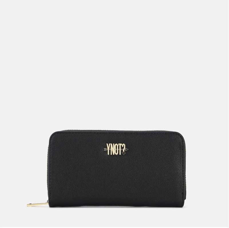 Y Not? Portafoglio donna con cerniera Lovers Nero