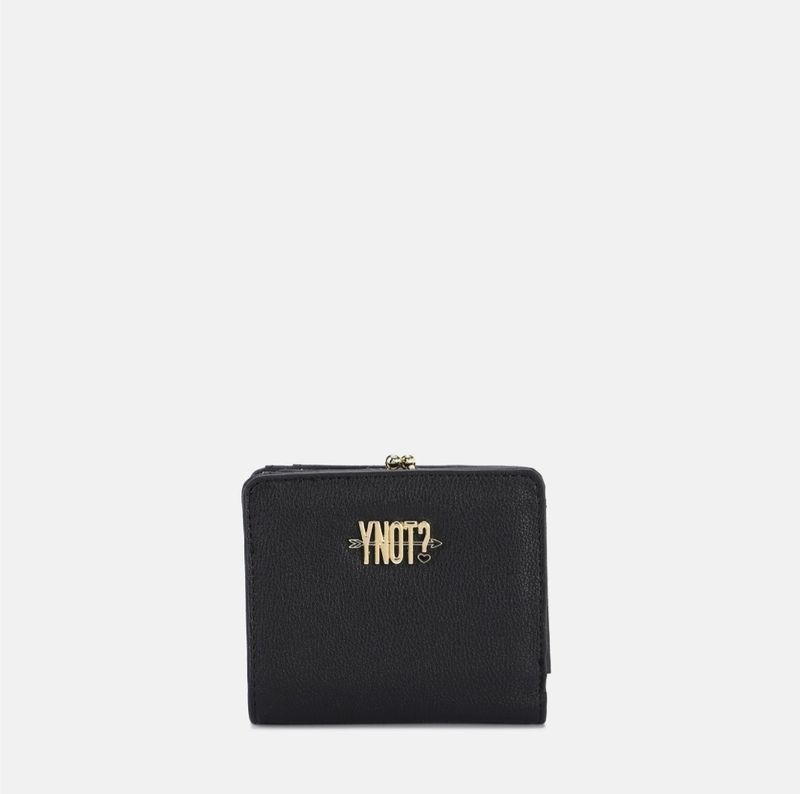 Y Not? Potrafoglio donna Piccolo con scatto Lovers Nero