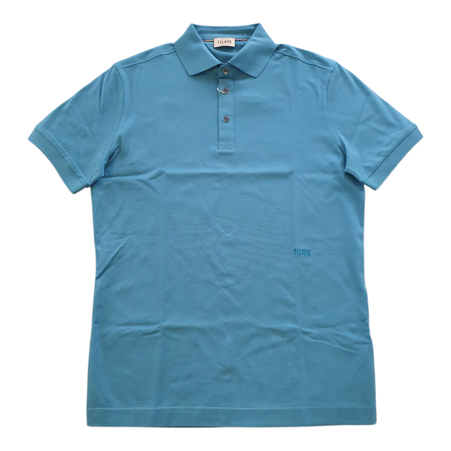 Alviero Martini 1A Classe Polo in cotone piquet Reef Water