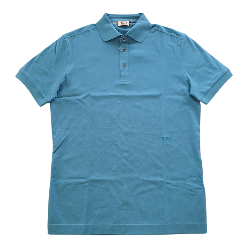 Alviero Martini 1A Classe Polo in cotone piquet Reef Water