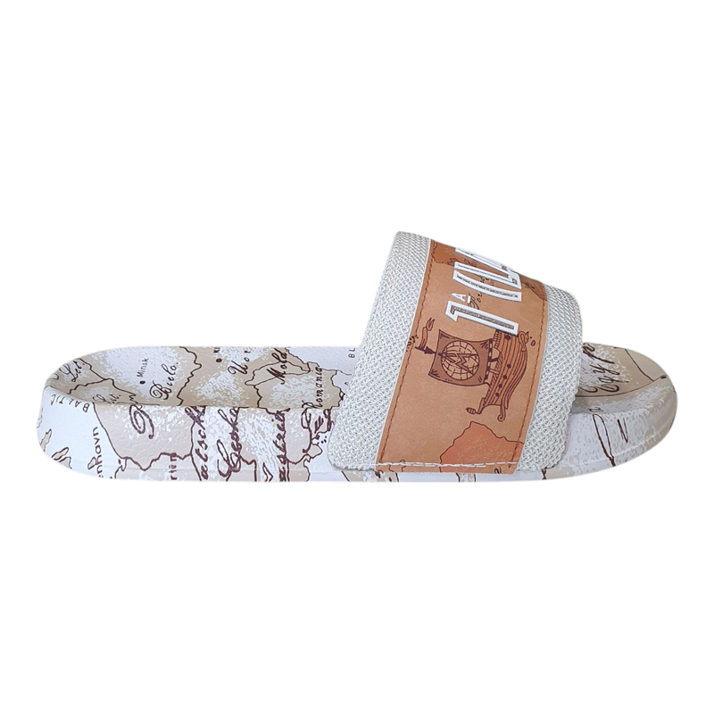 Alviero Martini 1A Classe Ciabatta Bianca/Geo Beige 