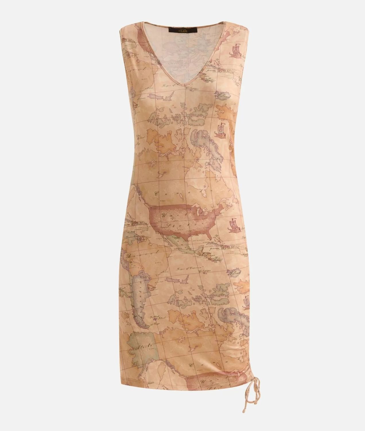 Alviero Martini 1A Classe Abito corto in jersey con coulisse Geo Classic