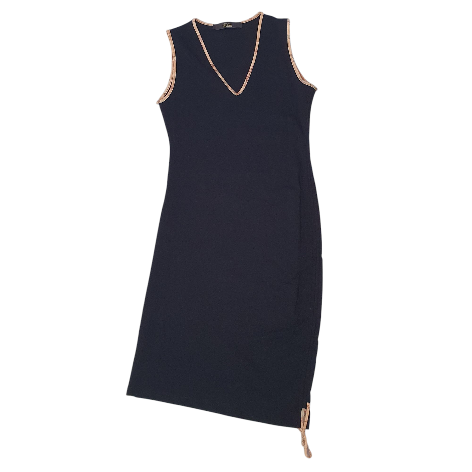 Alviero Martini 1A Classe Abito corto in jersey con coulisse Nero/Geo
