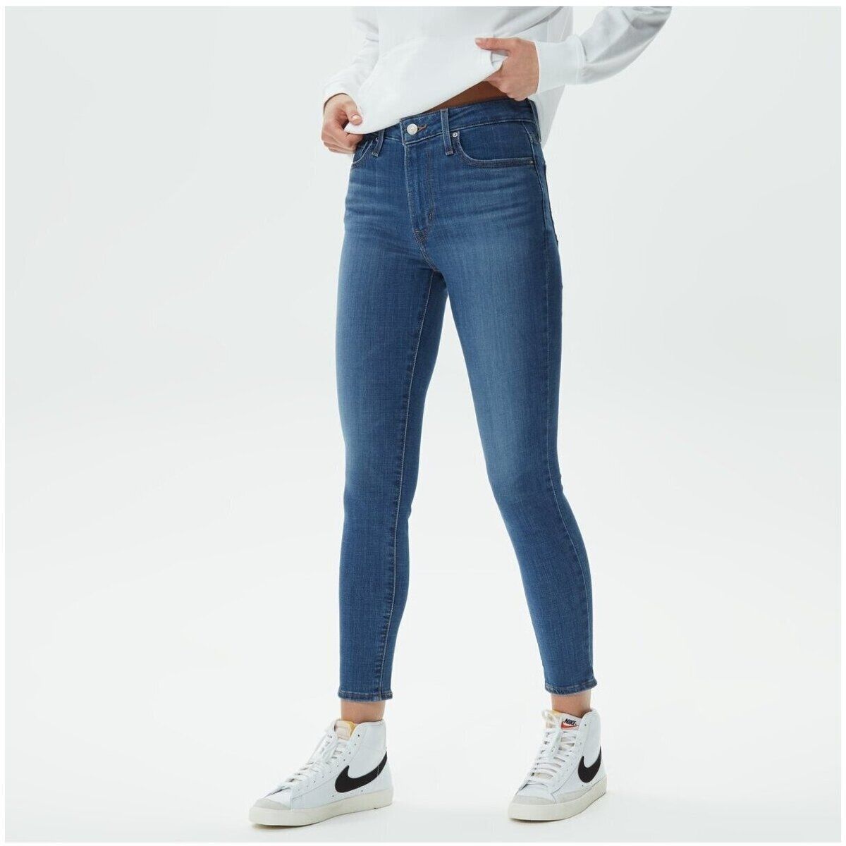 Levi&#39;s jeans 721 Skinny Donna Vita alta Dark Indigo Blue