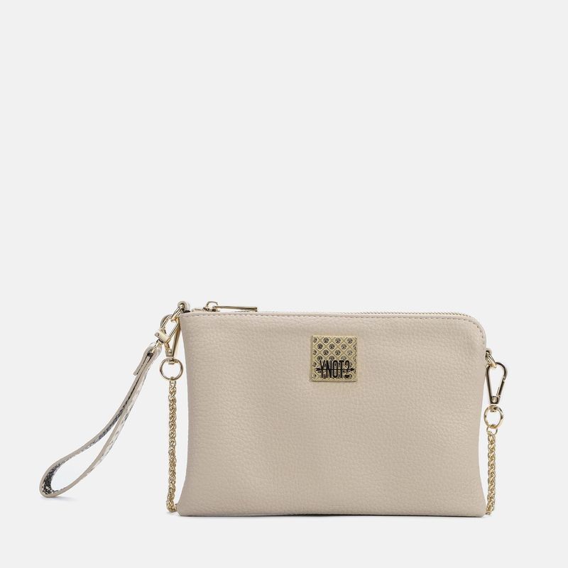 Y Not? Borsa Clutch Rachel Piccola Beige