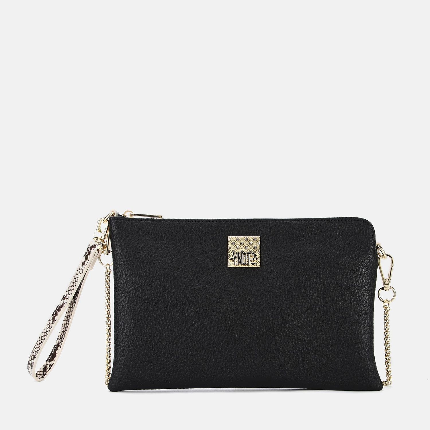 Y Not? Borsa Clutch Rachel Nero