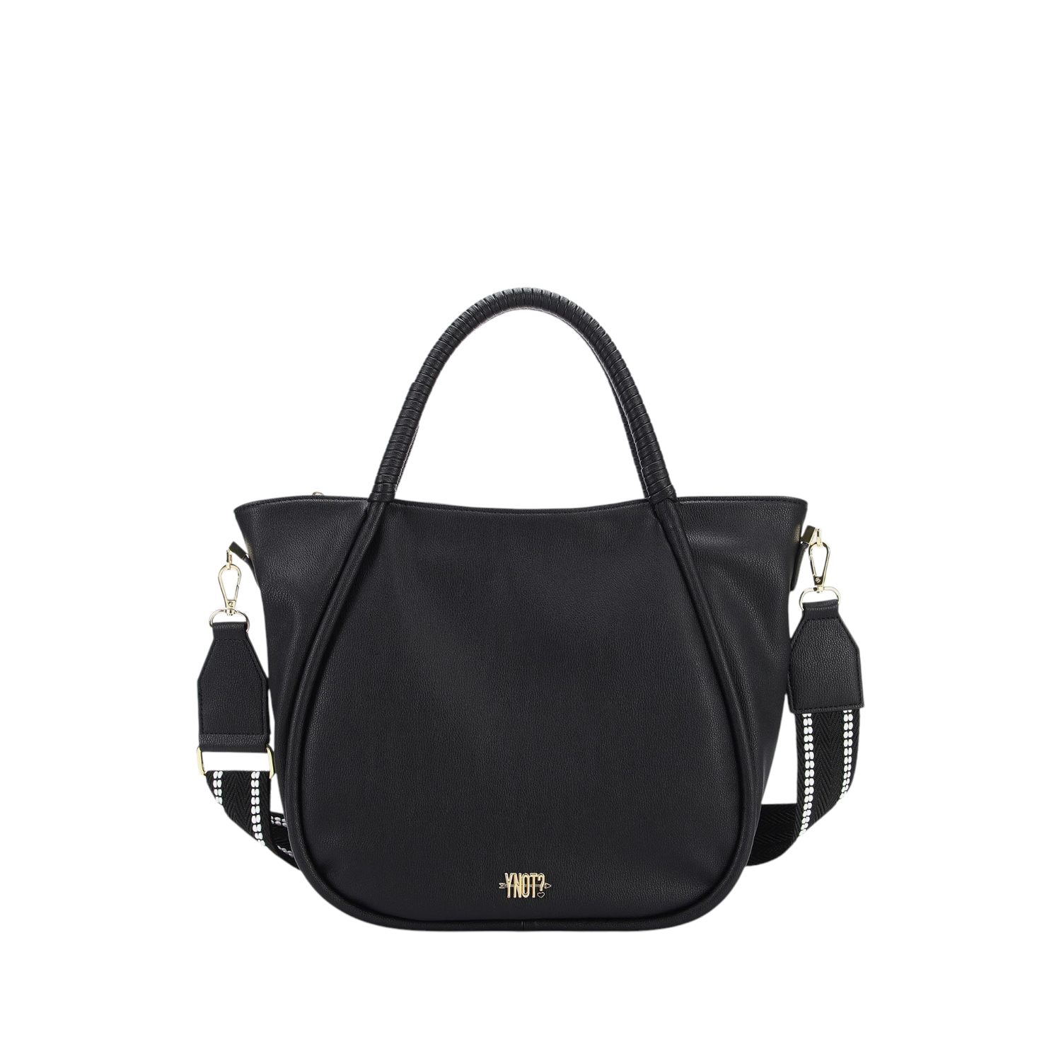 Y Not? Borsa Donna Tote Small Fantasy Nera