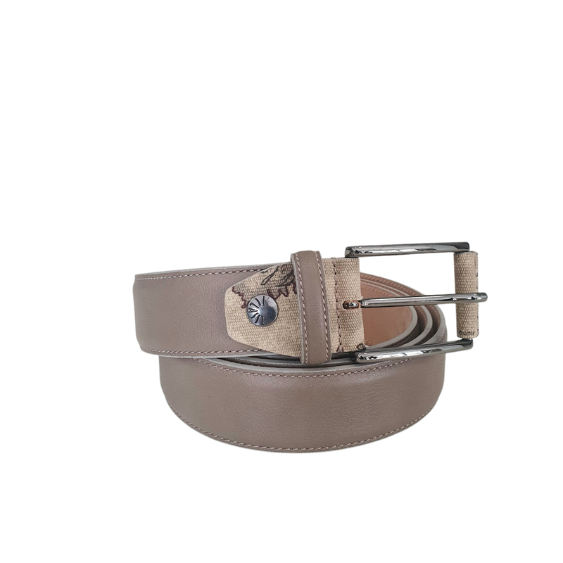 Alviero Martini 1a Classe Cintura uomo in pelle Fango