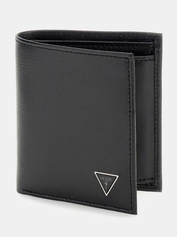 Guess Mini Portafoglio Mito saffiano Nero