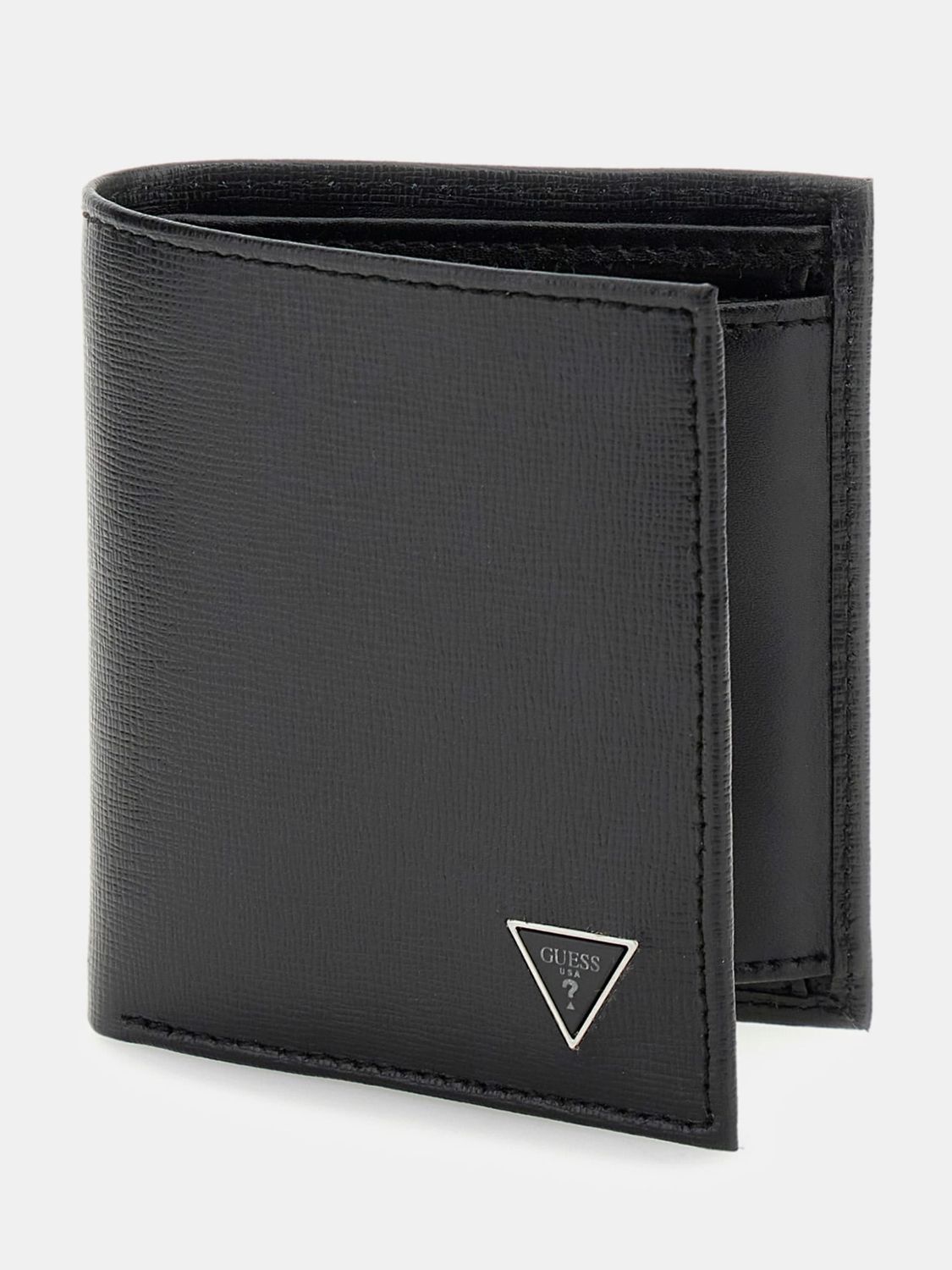 Guess Mini Portafoglio Mito saffiano Nero