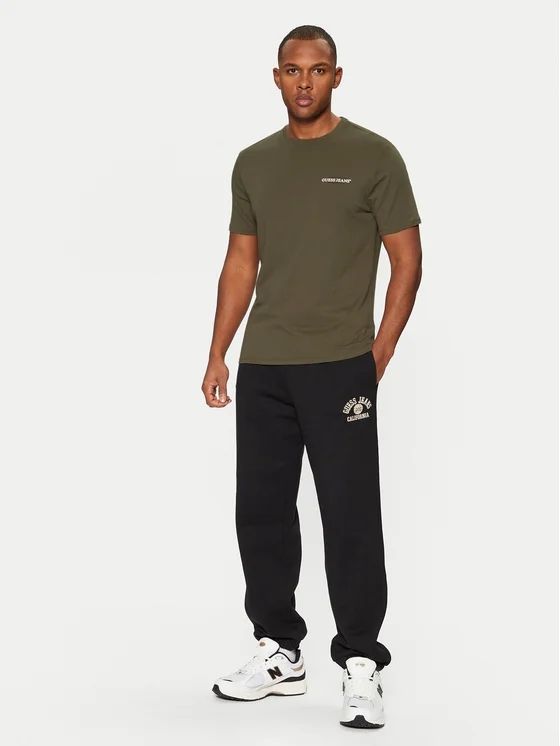 Guess T-shirt vestibilità slim American Tradition Verde