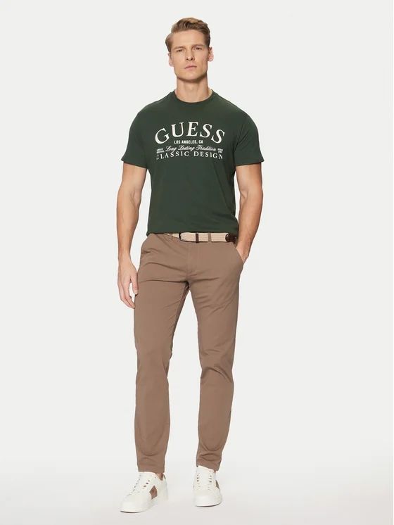 Guess T-shirt logo frontale Verde