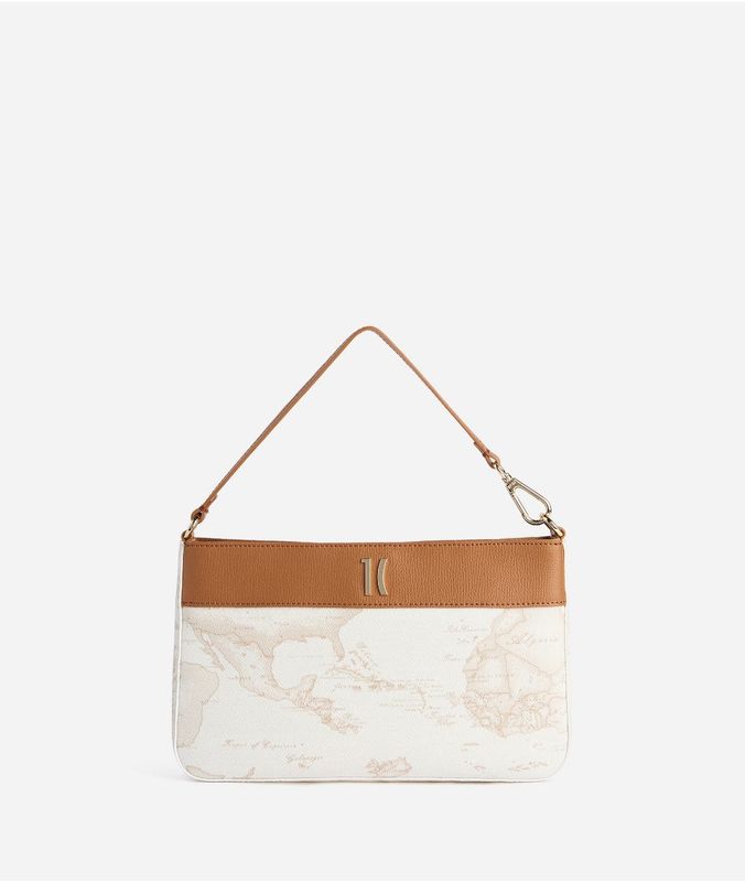 Alviero Martini 1A Classe Heritage Geo pochette con manichetto Geo White