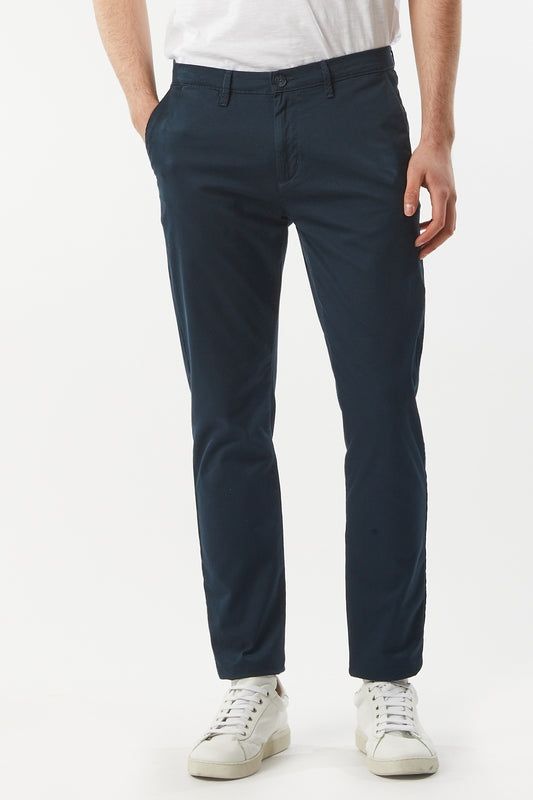 Schott Pantaloni Chino da uomo Blu