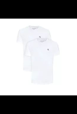Calvin Klein T-shirt Basic in cotone (confezione da 2) Bianco