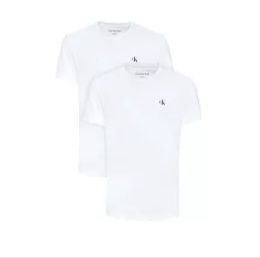 Calvin Klein T-shirt Basic in cotone (confezione da 2) Bianco