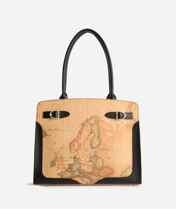 Alviero Martini 1A Classe Valley Geo borsa shopping Nera