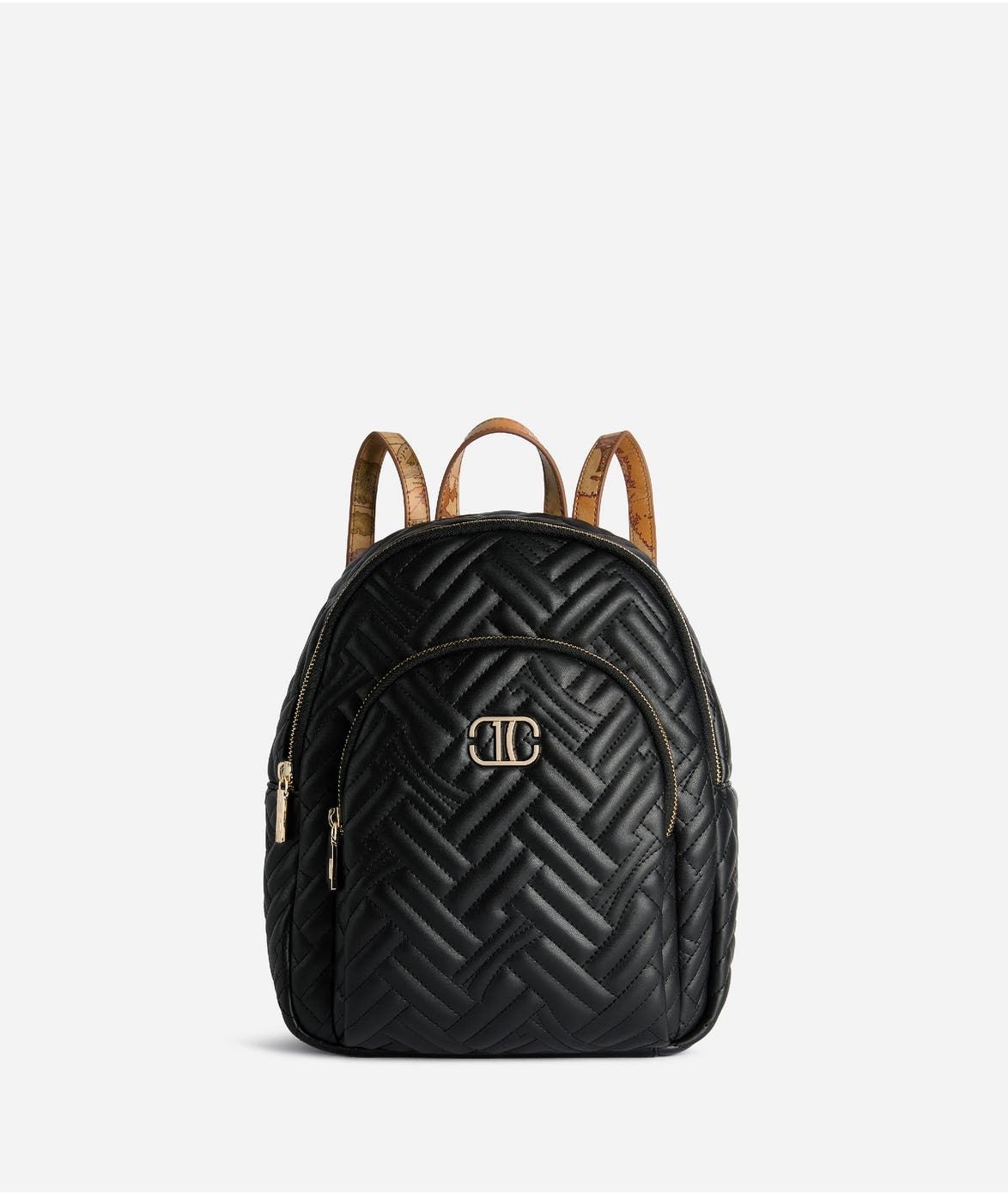 Alviero Martini 1A Classe 1C Matelassé zaino doppia zip Nero