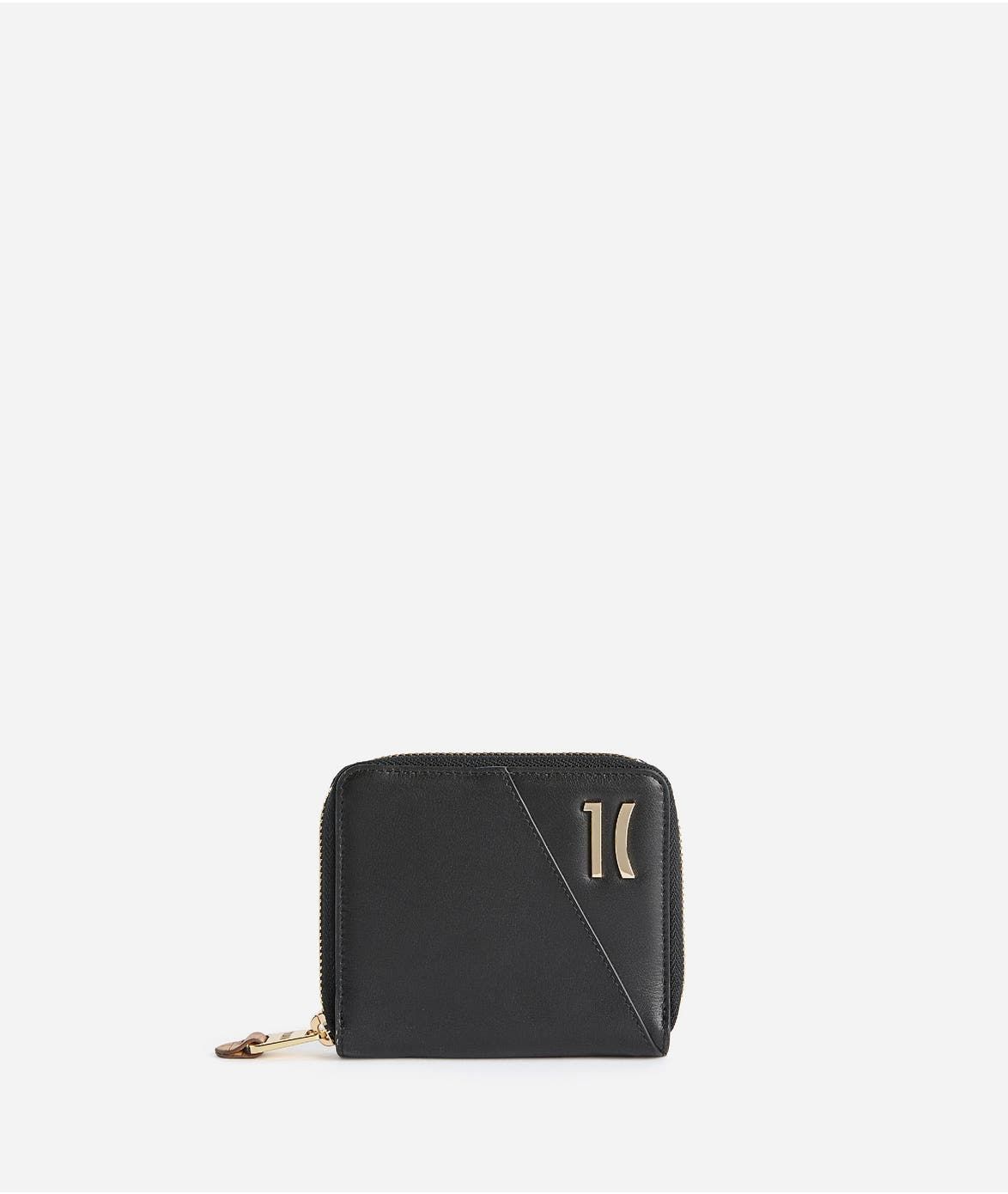 Alviero Martini 1A Classe Celtic Nappa portafoglio zip around piccolo Nero
