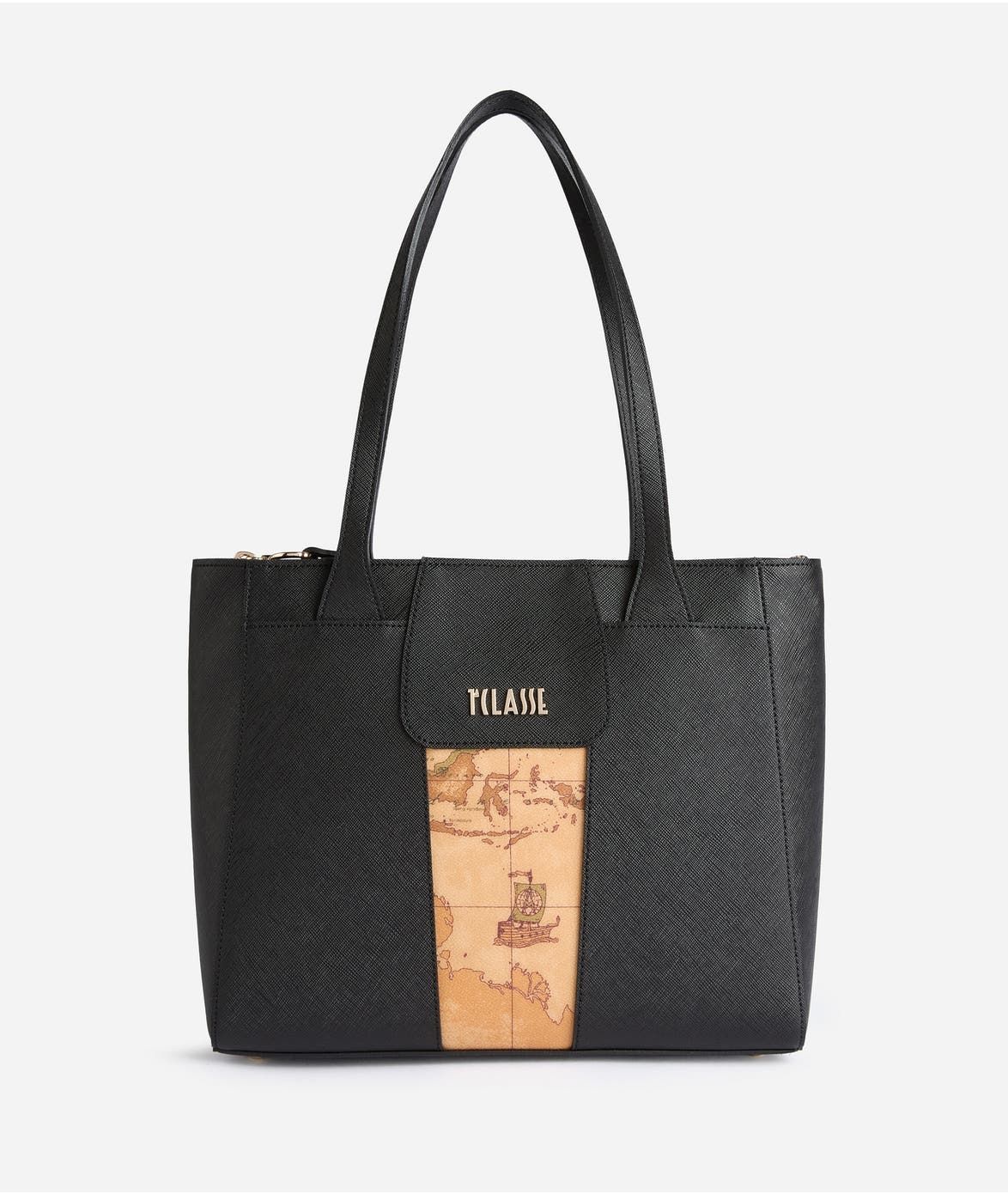 Alviero Martini 1A Classe Windy City borsa shopping media Nera