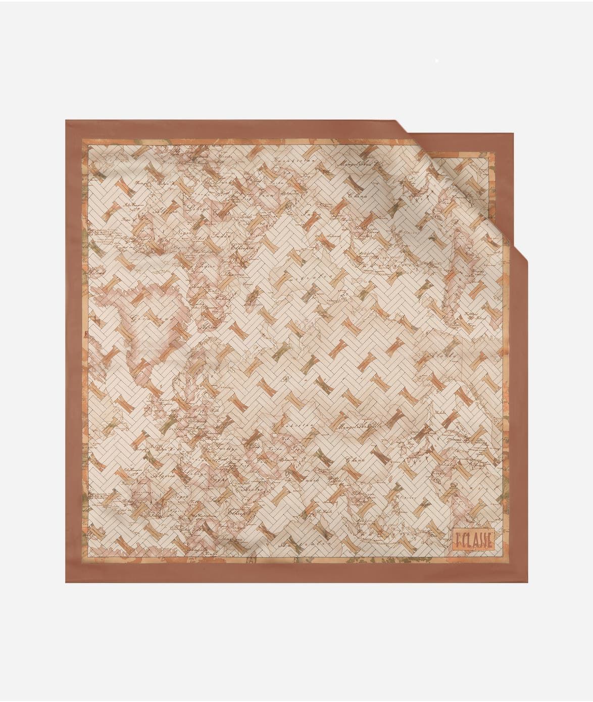Alviero Martini 1A Classe Foulard 1C Matelassé 75x75 Cammello