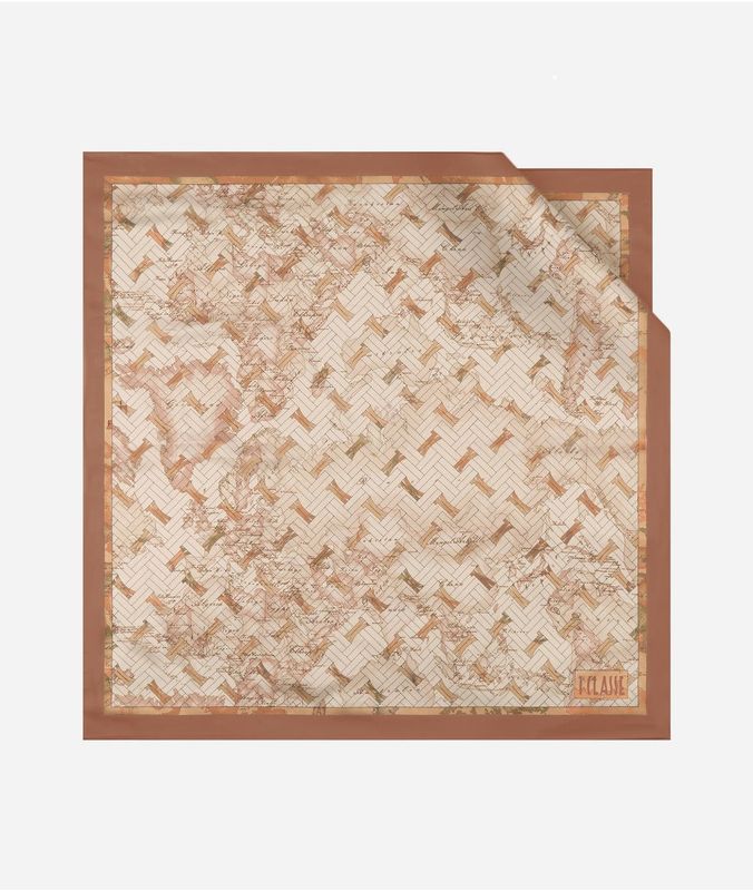 Alviero Martini 1A Classe Foulard 1C Matelassé 75x75 Cammello