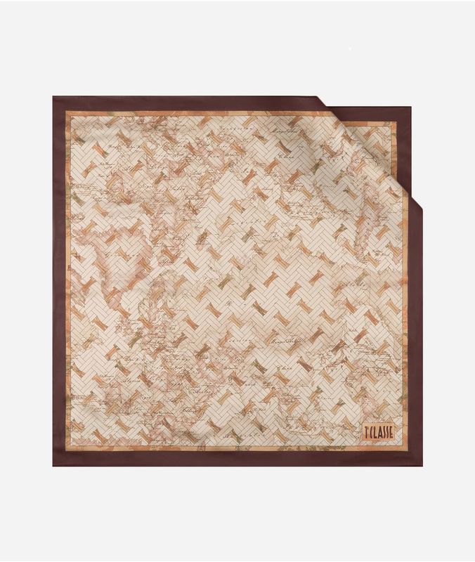 Alviero Martini 1A Classe Foulard 1C Matelassé 75x75 Caffè