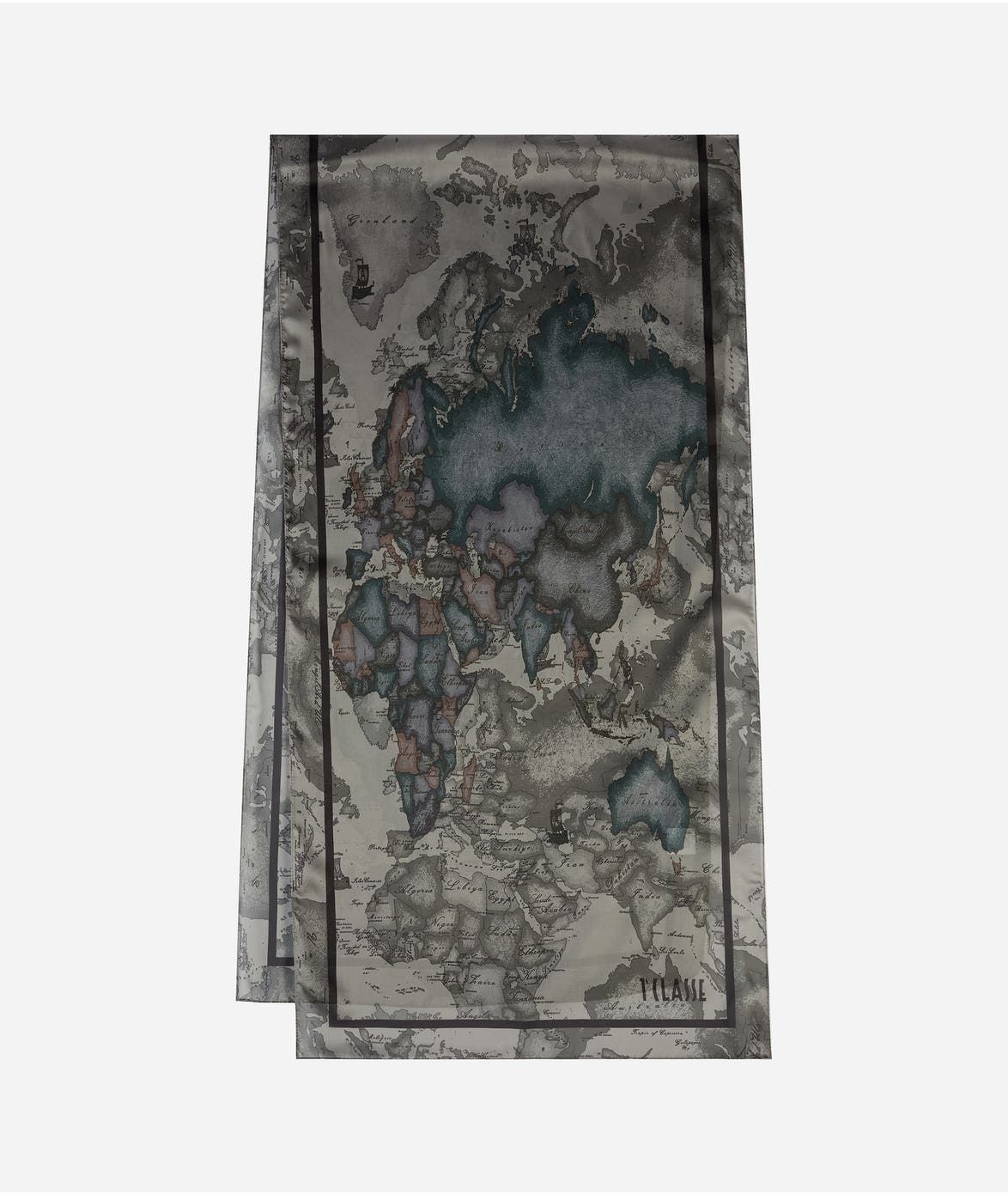 Alviero Martini 1A Classe Sciarpa Geo Colorato 48x180 Nera